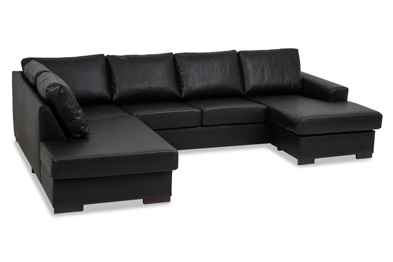 CONNECT U-soffa XL med Divan Höger Svart - Möbler - Vardagsrum - Soffor - U-soffor