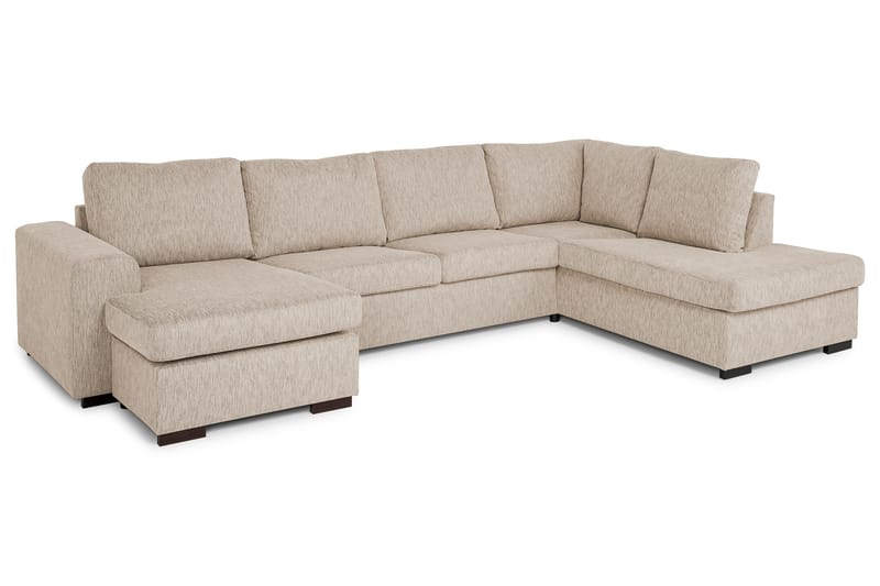 CONNECT U-soffa XL med Divan Vänster Beige - U-soffor