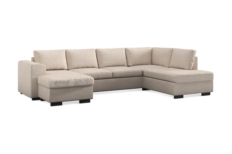 CONNECT U-soffa XL med Divan Vänster Beige - Möbler - Vardagsrum - Soffor - U-soffor