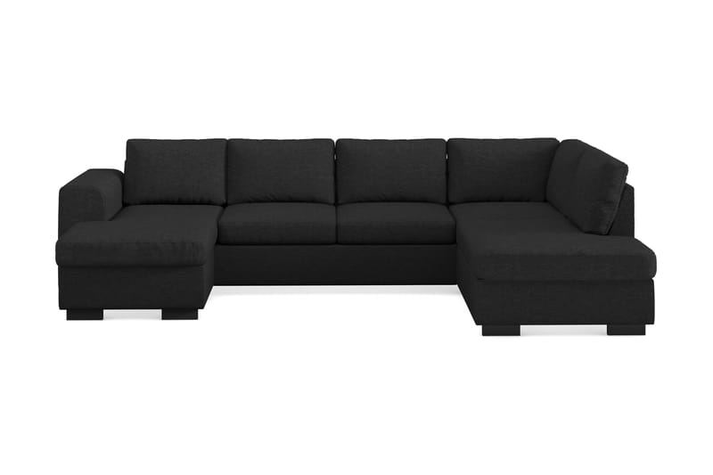 CONNECT U-soffa XL med Divan Vänster Svart - Möbler - Vardagsrum - Soffor - U-soffor