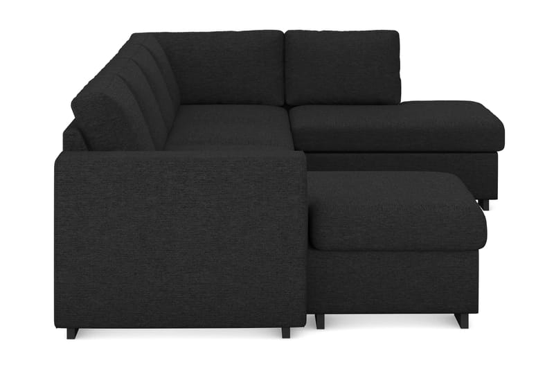 CONNECT U-soffa XL med Divan Vänster Svart - Möbler - Vardagsrum - Soffor - U-soffor