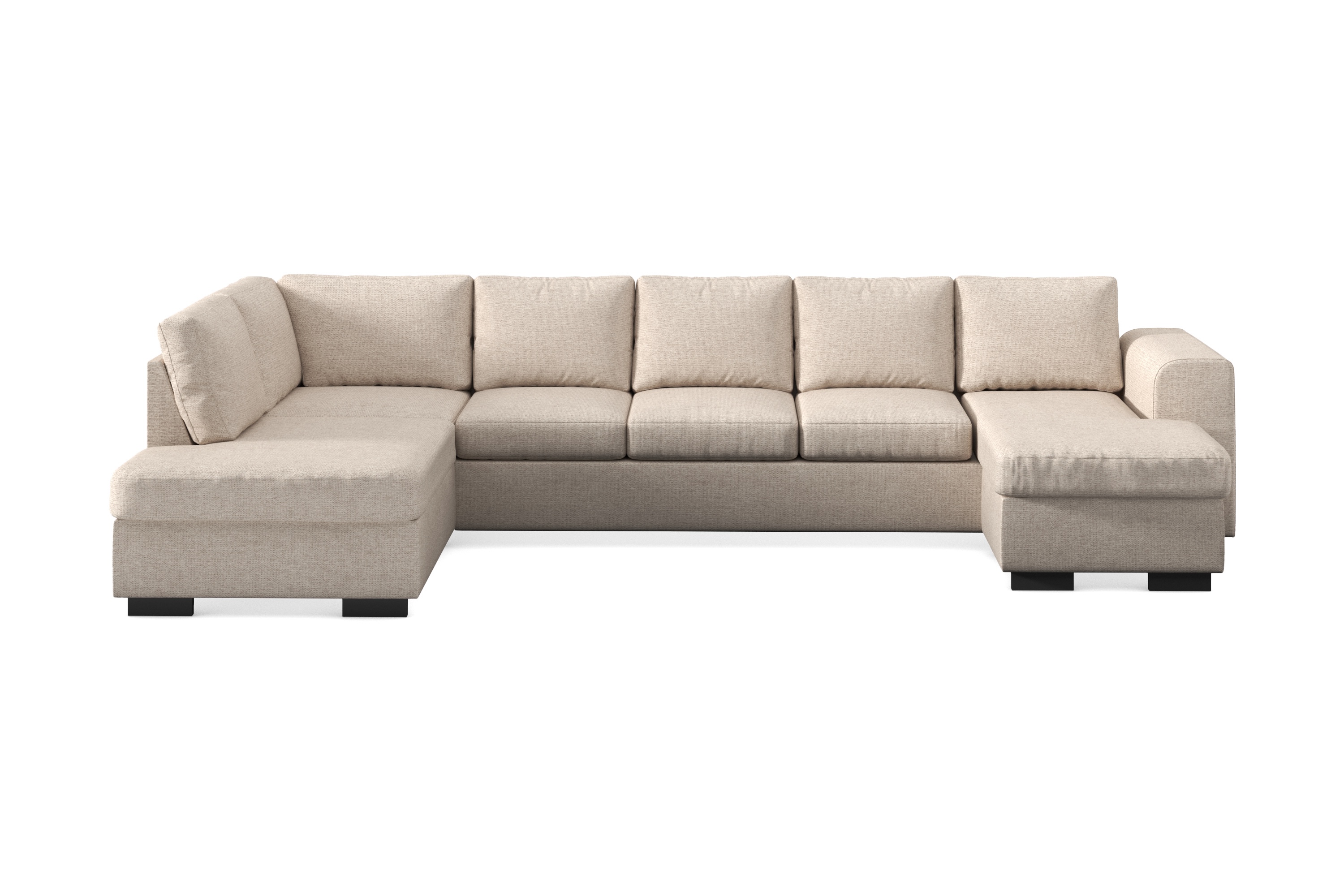 Scandinavian Choice CONNECT U-soffa XXL med Divan Höger Beige - U-soffor