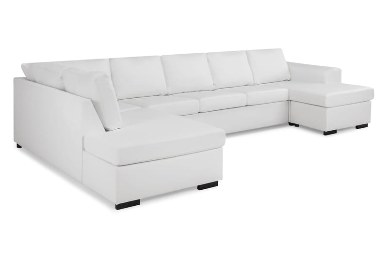 CONNECT U-soffa XXL med Divan Höger Vit - Möbler - Vardagsrum - Soffor - U-soffor