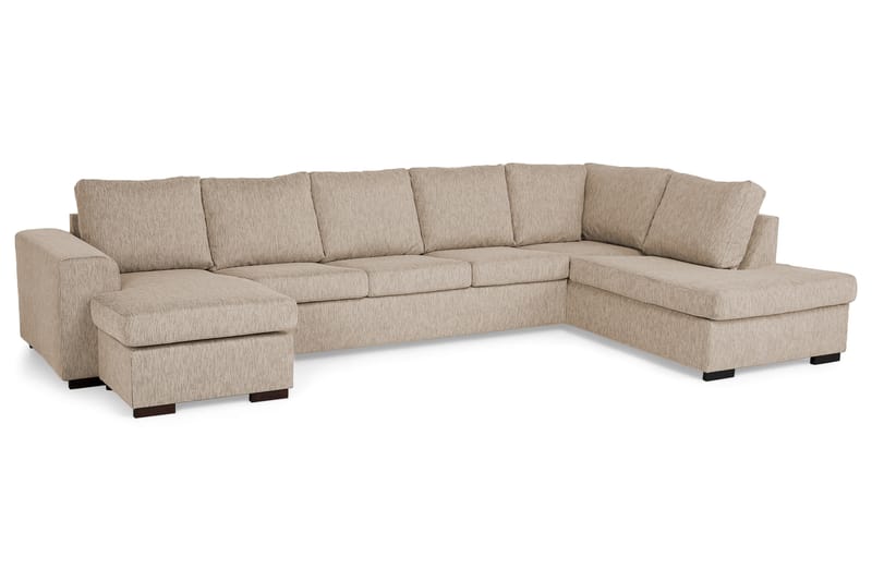 CONNECT U-soffa XXL med Divan Vänster Beige - Möbler - Vardagsrum - Soffor - U-soffor