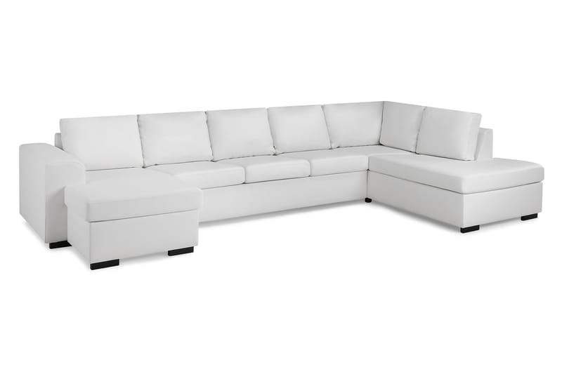 CONNECT U-soffa XXL med Divan Vänster Vit - Möbler - Vardagsrum - Soffor - U-soffor