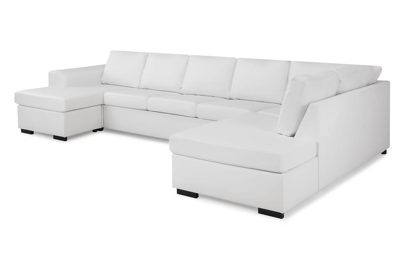 CONNECT U-soffa XXL med Divan Vänster Vit - Möbler - Vardagsrum - Soffor - U-soffor