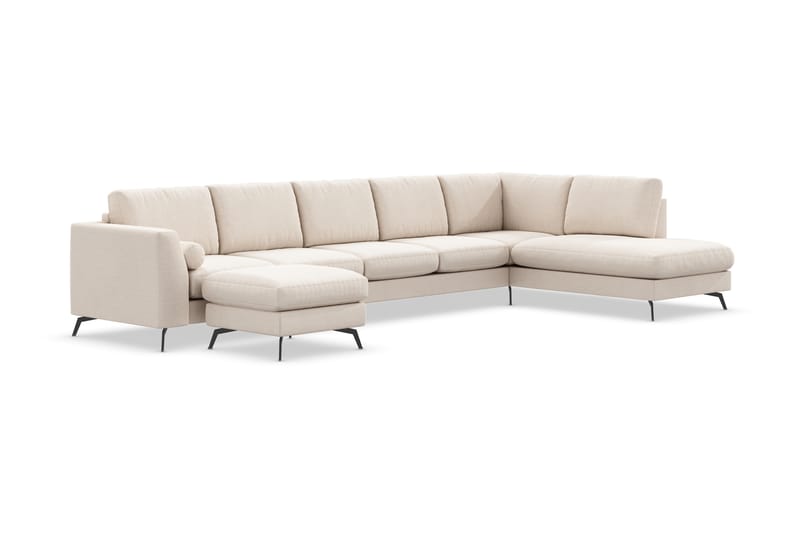 NASHVILLE LYX U-soffa med Schäslong Höger Beige - Möbler - Vardagsrum - Soffor - U-soffor