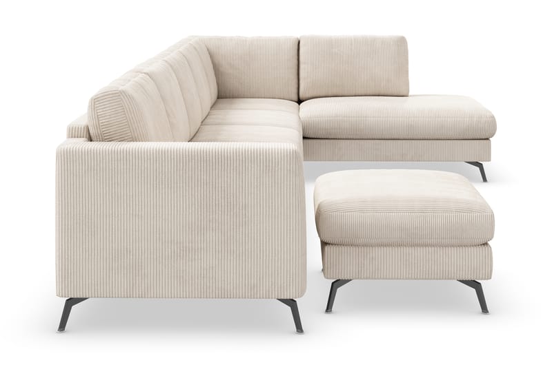 NASHVILLE LYX U-soffa med Schäslong Höger Beige - Möbler - Vardagsrum - Soffor - U-soffor