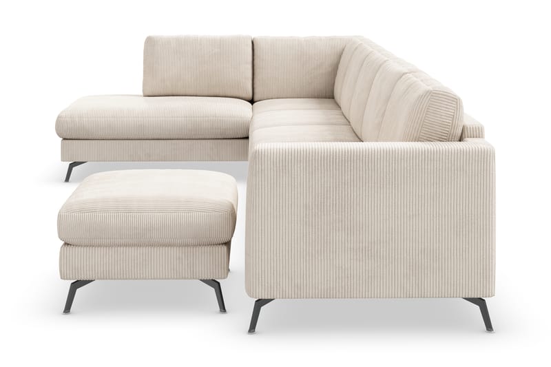 NASHVILLE LYX U-soffa med Schäslong Vänster Beige - Möbler - Vardagsrum - Soffor - U-soffor