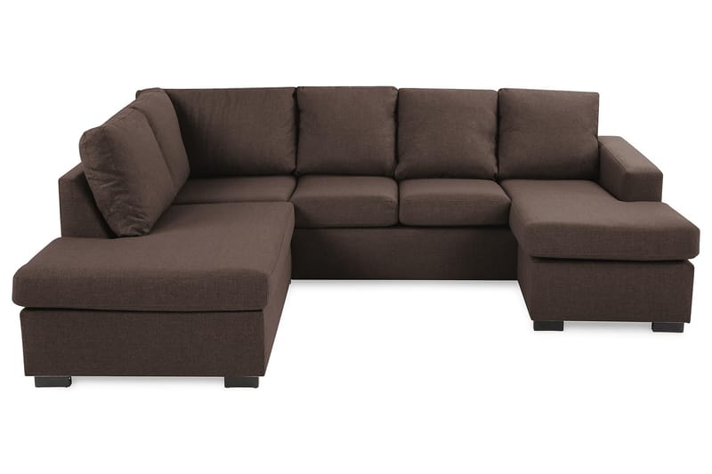 NEW YORK U-soffa Large Divan Höger Brun - Möbler - Vardagsrum - Soffor - U-soffor