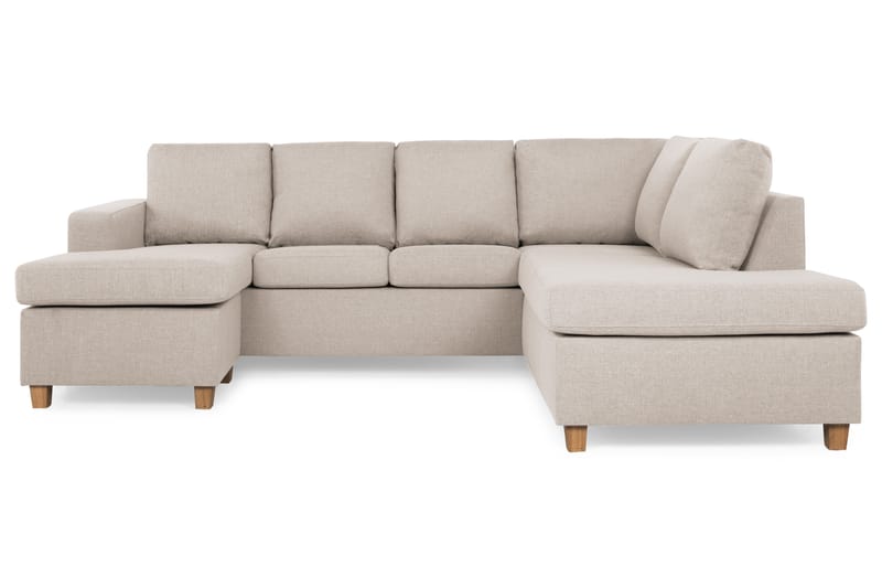 NEW YORK U-soffa Large Divan Vänster Beige - Möbler - Vardagsrum - Soffor - U-soffor