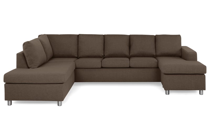 NEW YORK U-soffa XL Divan Höger Brun - Möbler - Vardagsrum - Soffor - U-soffor