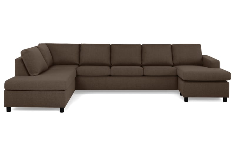 NEW YORK U-soffa XL Divan Höger Brun - Möbler - Vardagsrum - Soffor - U-soffor