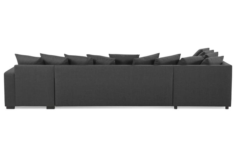 NEW YORK U-soffa XL Divan Höger + Kuddar Svart - Möbler - Vardagsrum - Soffor - U-soffor