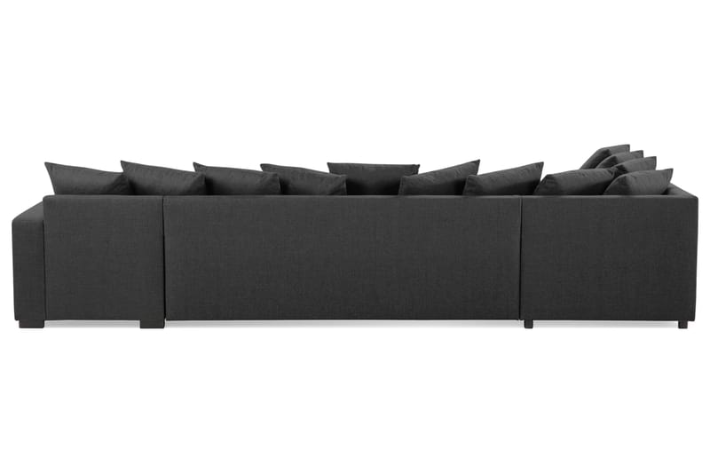 NEW YORK U-soffa XL Divan Höger + Kuddar Svart - Möbler - Vardagsrum - Soffor - U-soffor