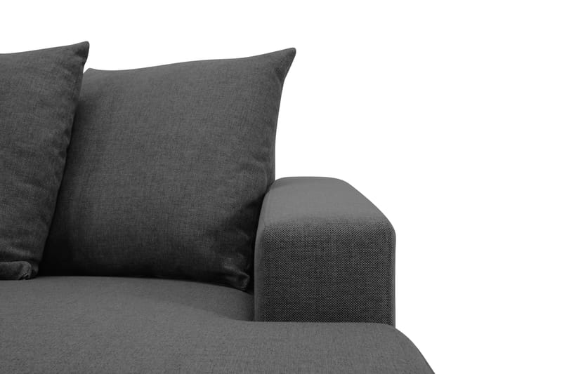 NEW YORK U-soffa XL Divan Höger + Kuddar Svart - Möbler - Vardagsrum - Soffor - U-soffor