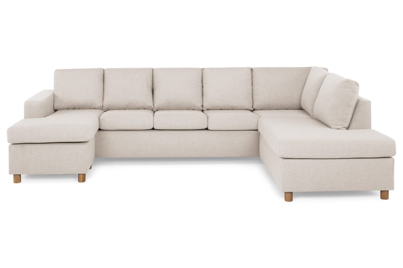 NEW YORK U-soffa XL Divan Vänster Beige - Möbler - Vardagsrum - Soffor - U-soffor