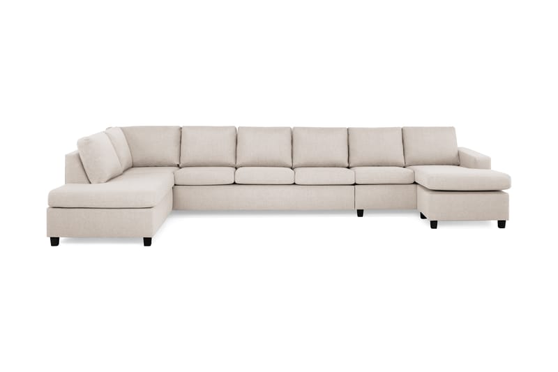 NEW YORK U-soffa XXL Divan Höger Beige - Möbler - Vardagsrum - Soffor - U-soffor