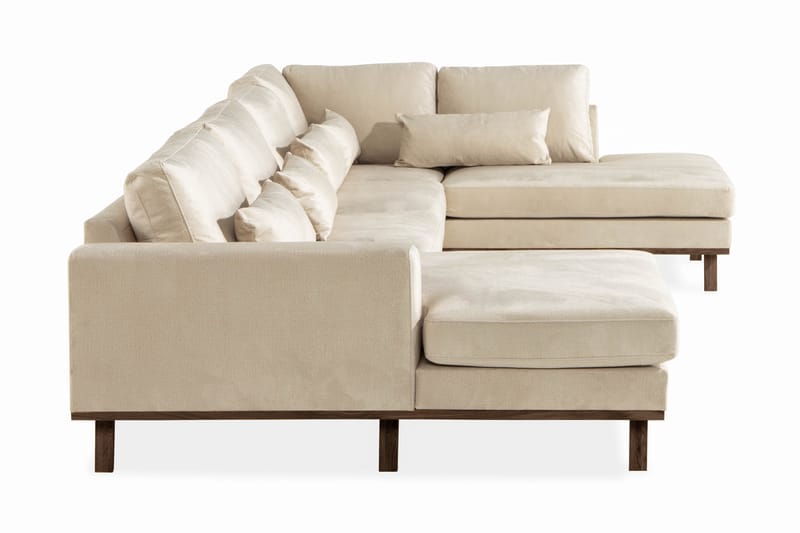 TULSA U-Soffa Sammet Beige - Möbler - Vardagsrum - Soffor - U-soffor