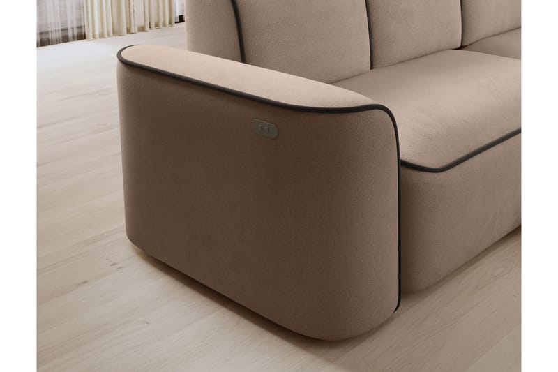 Ume 4-sits Soffa med Divan Beige - Möbler - Vardagsrum - Soffor - Divansoffa & schäslong