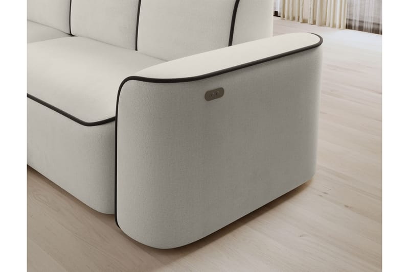 Ume 4-sits Soffa med Divan Beige - Möbler - Vardagsrum - Soffor - Divansoffa & schäslong