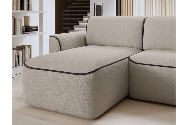 Ume 4-sits Soffa med Divan Beige - Möbler - Vardagsrum - Soffor - Divansoffa & schäslong