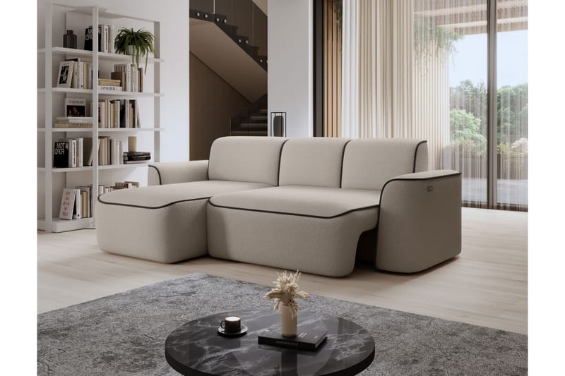 Ume 4-sits Soffa med Divan Beige - Möbler - Vardagsrum - Soffor - Divansoffa & schäslong