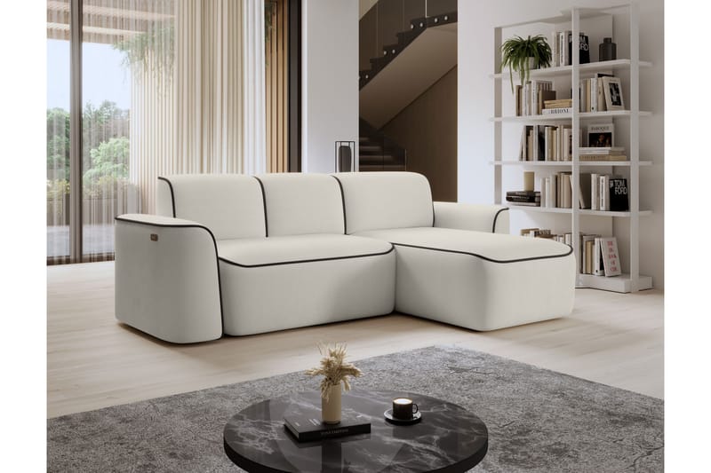 Ume 4-sits Soffa med Divan Beige - Möbler - Vardagsrum - Soffor - Divansoffa & schäslong