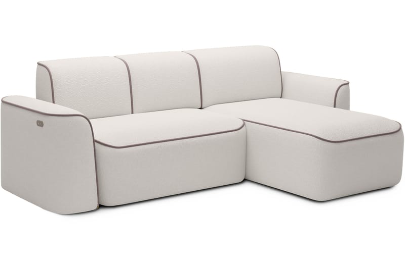 Ume 4-sits Soffa med Divan Vit - Möbler - Vardagsrum - Soffor - Divansoffa & schäslong