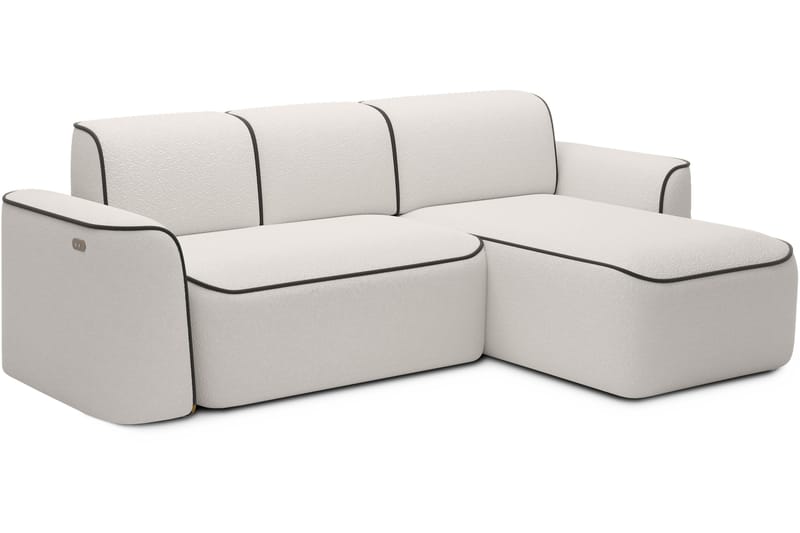 Ume 4-sits Soffa med Divan Vit - Möbler - Vardagsrum - Soffor - Divansoffa & schäslong