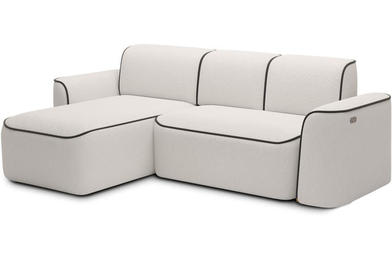 Ume 4-sits Soffa med Divan Vit - Möbler - Vardagsrum - Soffor - Divansoffa & schäslong