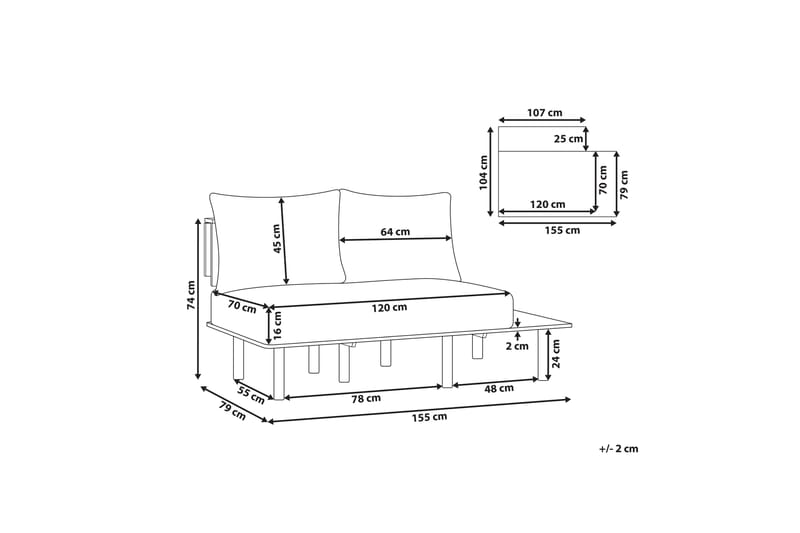 Vidtorp Soffa 2-sits - Blå - Möbler - Vardagsrum - Soffor - 2-sits soffor