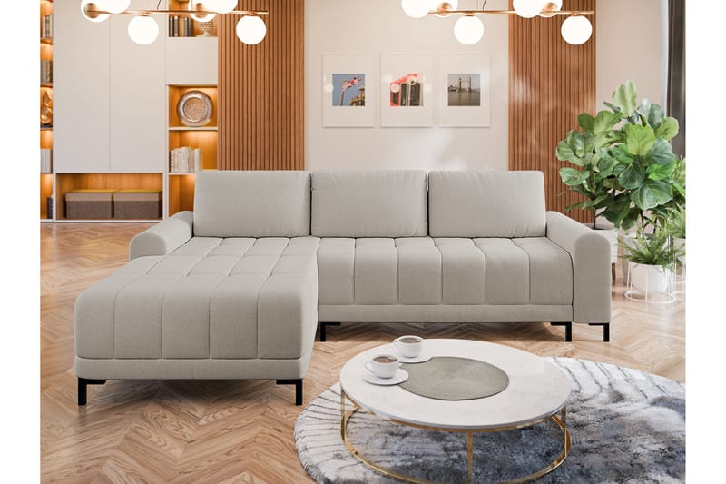 Vilshult Soffa med Divan 3-sits - Beige - Möbler - Vardagsrum - Soffor - Divansoffa & schäslong