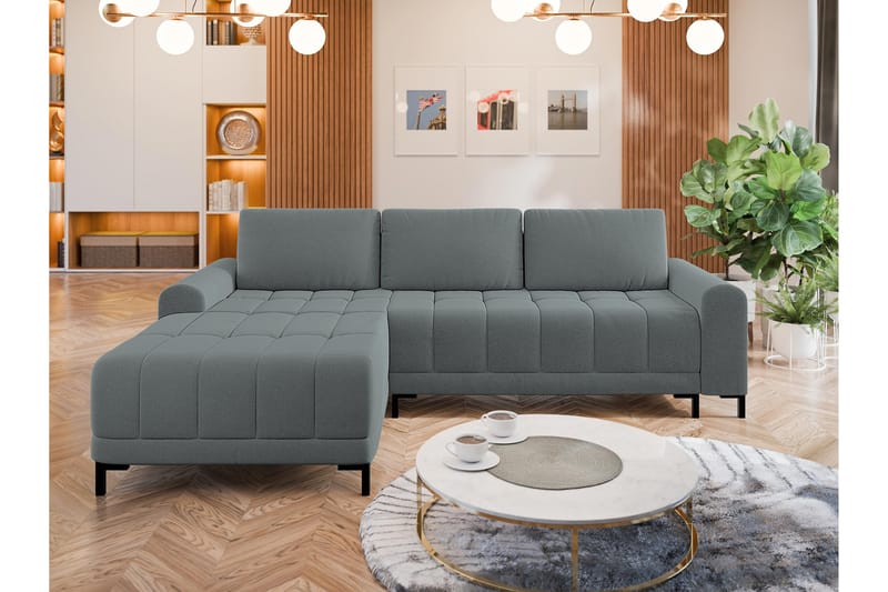 Vilshult Soffa med Divan 3-sits - Grå - Möbler - Vardagsrum - Soffor - Divansoffa & schäslong