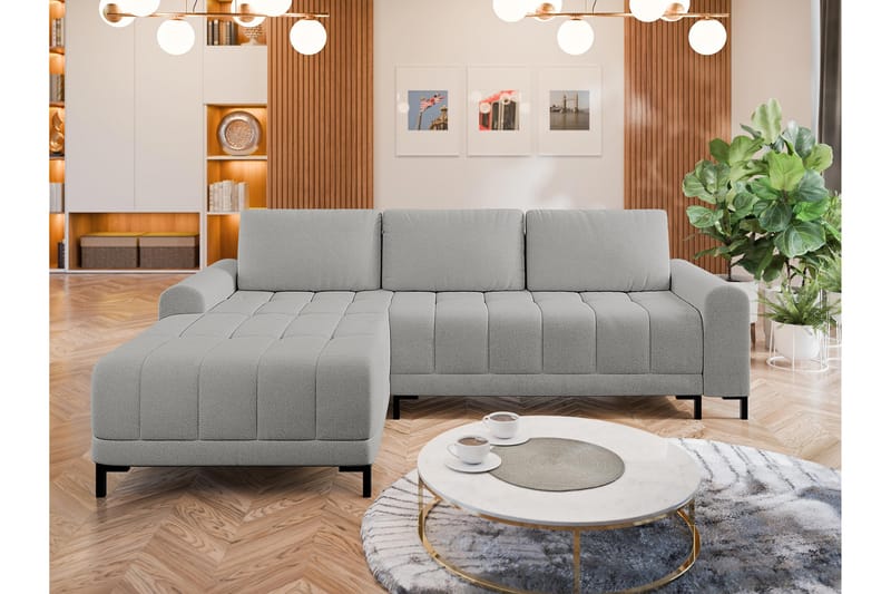 Vilshult Soffa med Divan 3-sits - Ljusgrå - Möbler - Vardagsrum - Soffor - Divansoffa & schäslong