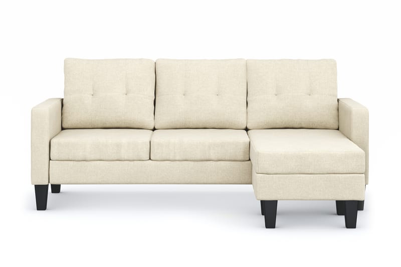 Vislanda 3-sits Soffa med Divan - Beige - Möbler - Vardagsrum - Soffor - Divansoffa & schäslong