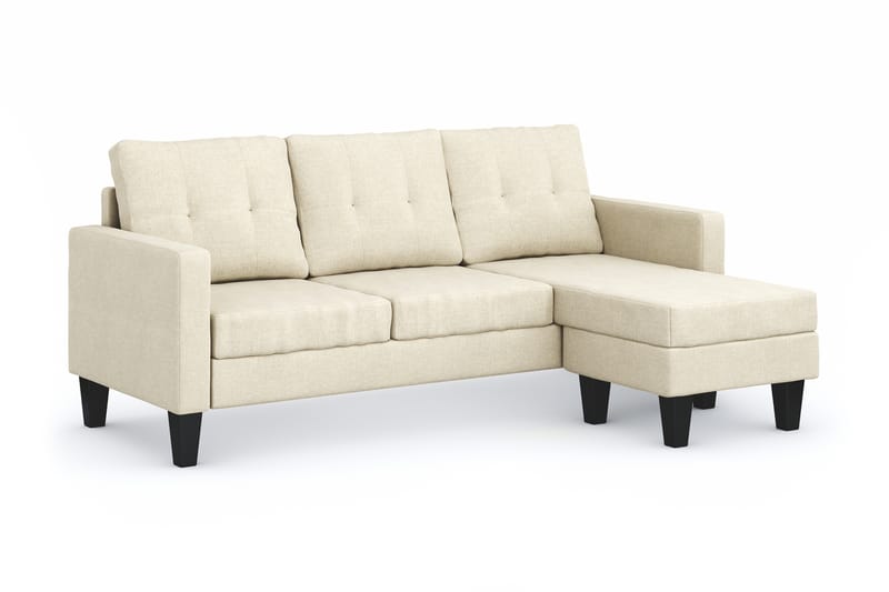 Vislanda 3-sits Soffa med Divan - Beige - Möbler - Vardagsrum - Soffor - Divansoffa & schäslong