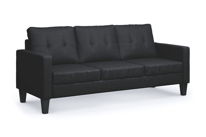 Vislanda 3-sits Soffa - Svart - Möbler - Vardagsrum - Soffor - 3-sits soffor