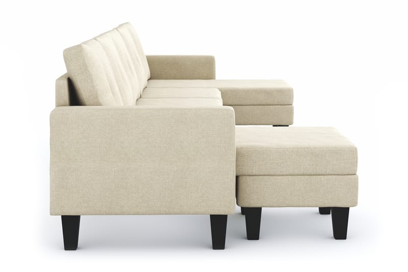 Vislanda 5-sits Soffa med Dubbeldivan - Beige - Möbler - Vardagsrum - Soffor - U-soffor