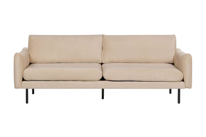 Woodal Soffa 3-sits - Beige/Svart - Möbler - Vardagsrum - Soffor - 3-sits soffor