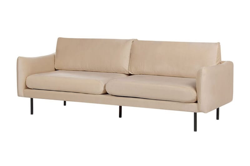 Woodal Soffa 3-sits - Beige/Svart - Möbler - Vardagsrum - Soffor - 3-sits soffor