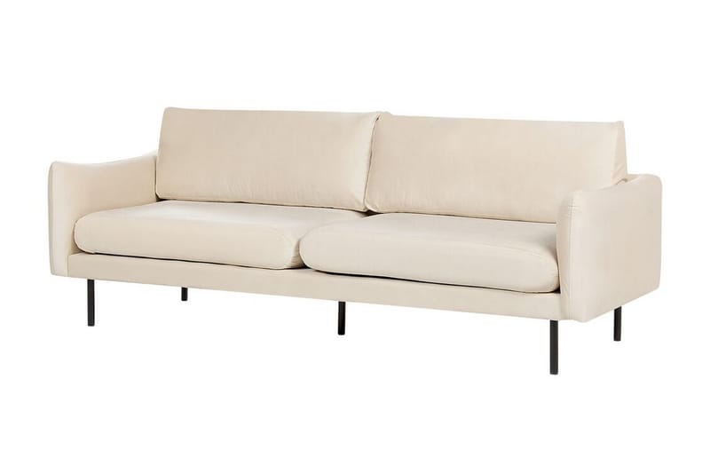 Woodal Soffa 3-sits - Beige/Svart - Möbler - Vardagsrum - Soffor - 3-sits soffor