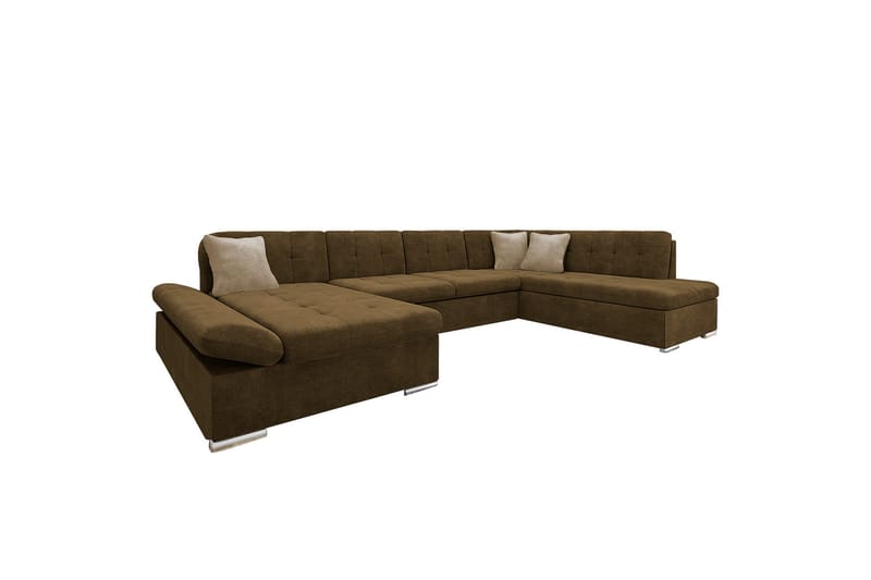 Zumar Soffa med Divan och Schäslong 4-sits - Brun/Beige - Möbler - Vardagsrum - Soffor - U-soffor