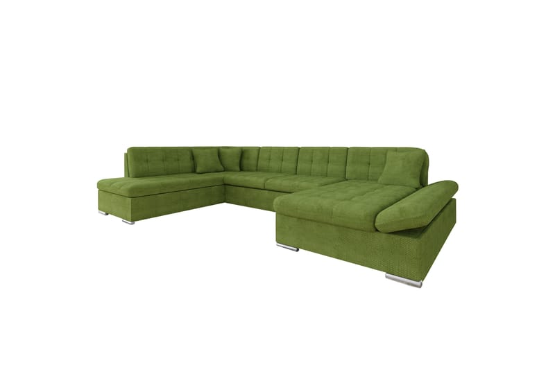 Zumar Soffa med Divan och Schäslong 4-sits - Grön - Möbler - Vardagsrum - Soffor - U-soffor