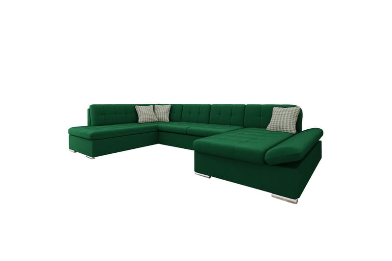 Zumar Soffa med Divan och Schäslong 4-sits - Grön - Möbler - Vardagsrum - Soffor - U-soffor