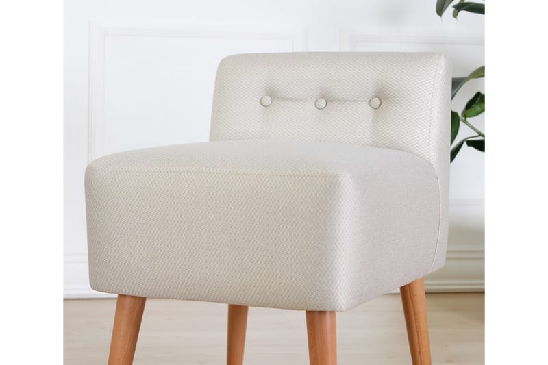 Anaro Sittpuff 43 cm Rektangulär Beige - Möbler - Vardagsrum - Stolar & sittmöbler - Sittpuff