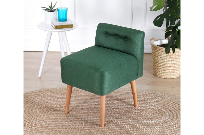 Anaro Sittpuff 43 cm Rektangulär Mörkgrön - Möbler - Vardagsrum - Stolar & sittmöbler - Sittpuff