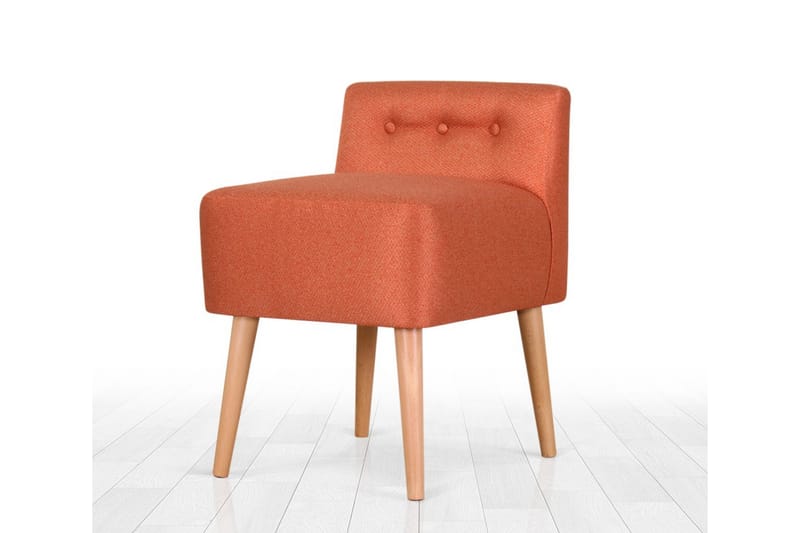 Anaro Sittpuff 43 cm Rektangulär Orange - Möbler - Vardagsrum - Stolar & sittmöbler - Sittpuff