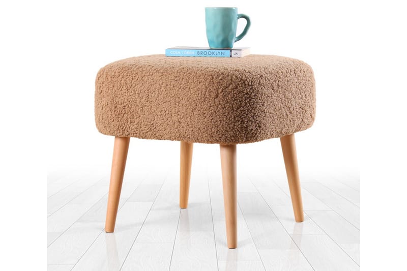 Anaro Sittpuff 45 cm Rektangulär Brun - Möbler - Vardagsrum - Stolar & sittmöbler - Sittpuff