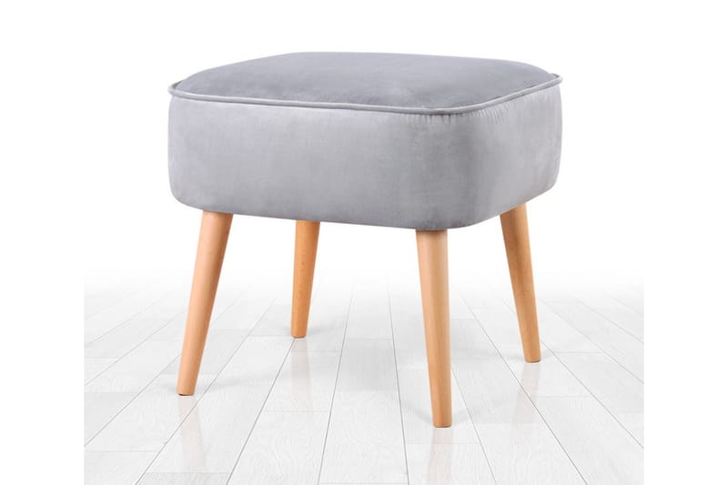 Anaro Sittpuff 45 cm Rektangulär Ljusgrå - Möbler - Vardagsrum - Stolar & sittmöbler - Sittpuff